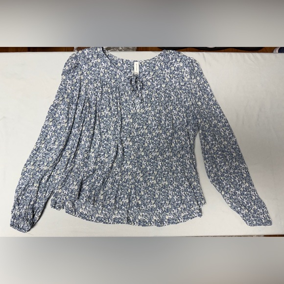 Gentle Fawn Tops - Gentle Fawn Blue Floral Blouse